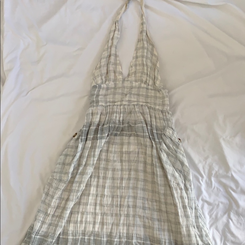 HALTER PLAID DRESS